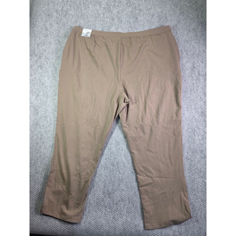 Catherines Suprema Collection Pants Womens 4X 30/32 Tan Pull On Stretch Pockets - Picture 2 of 14